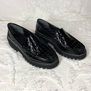 DONALD J. PLINNER Women's Loafers Hope 66 Sz 7M Preppy Goth Core Dark Fairy Core